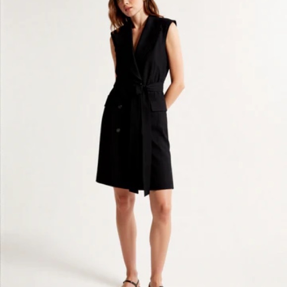 H&M Black Sleeveless Blazer Coat (small) - Picture 7 of 10